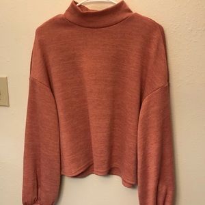 mock neck sweater